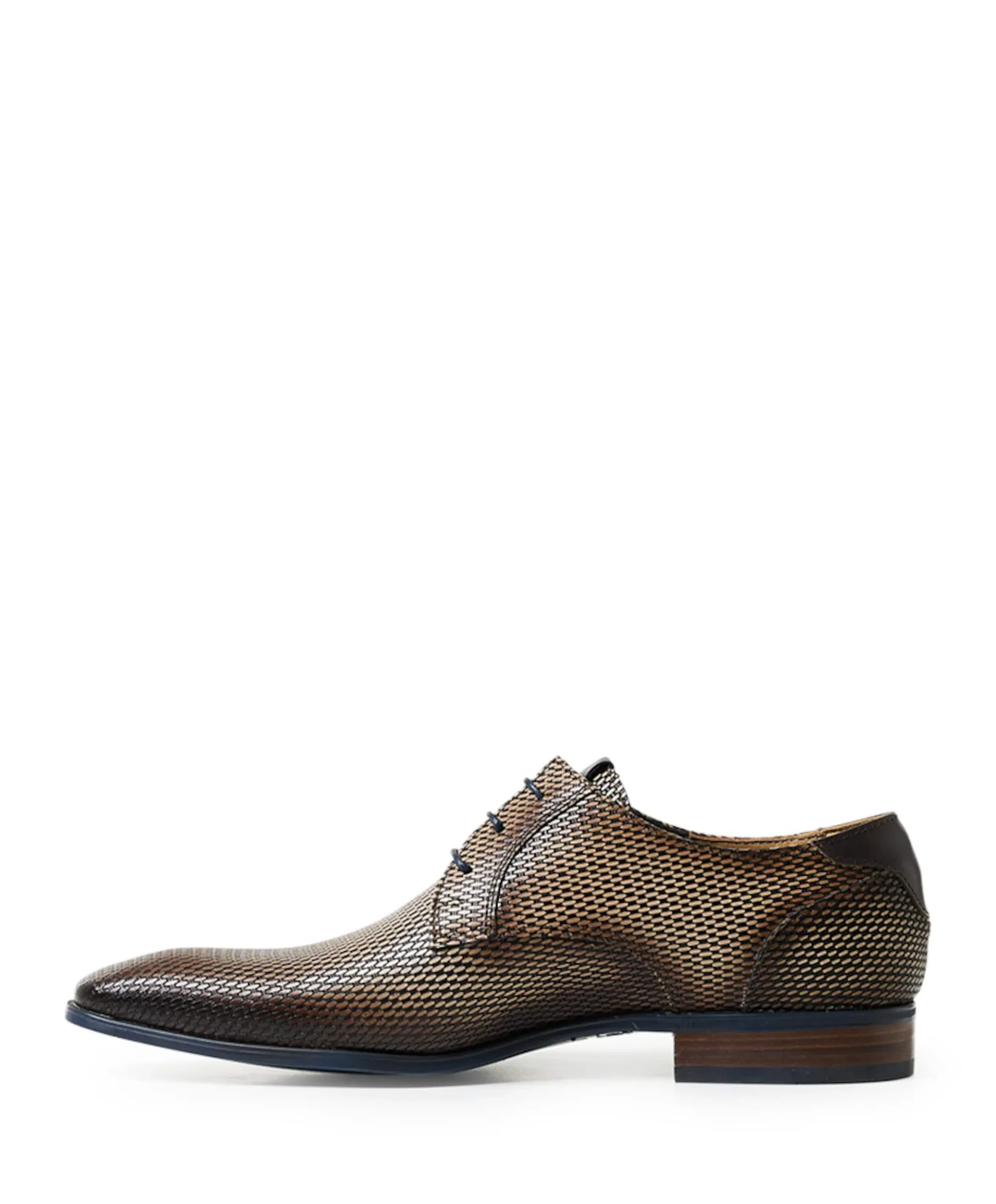 Heren veterschoenen beige