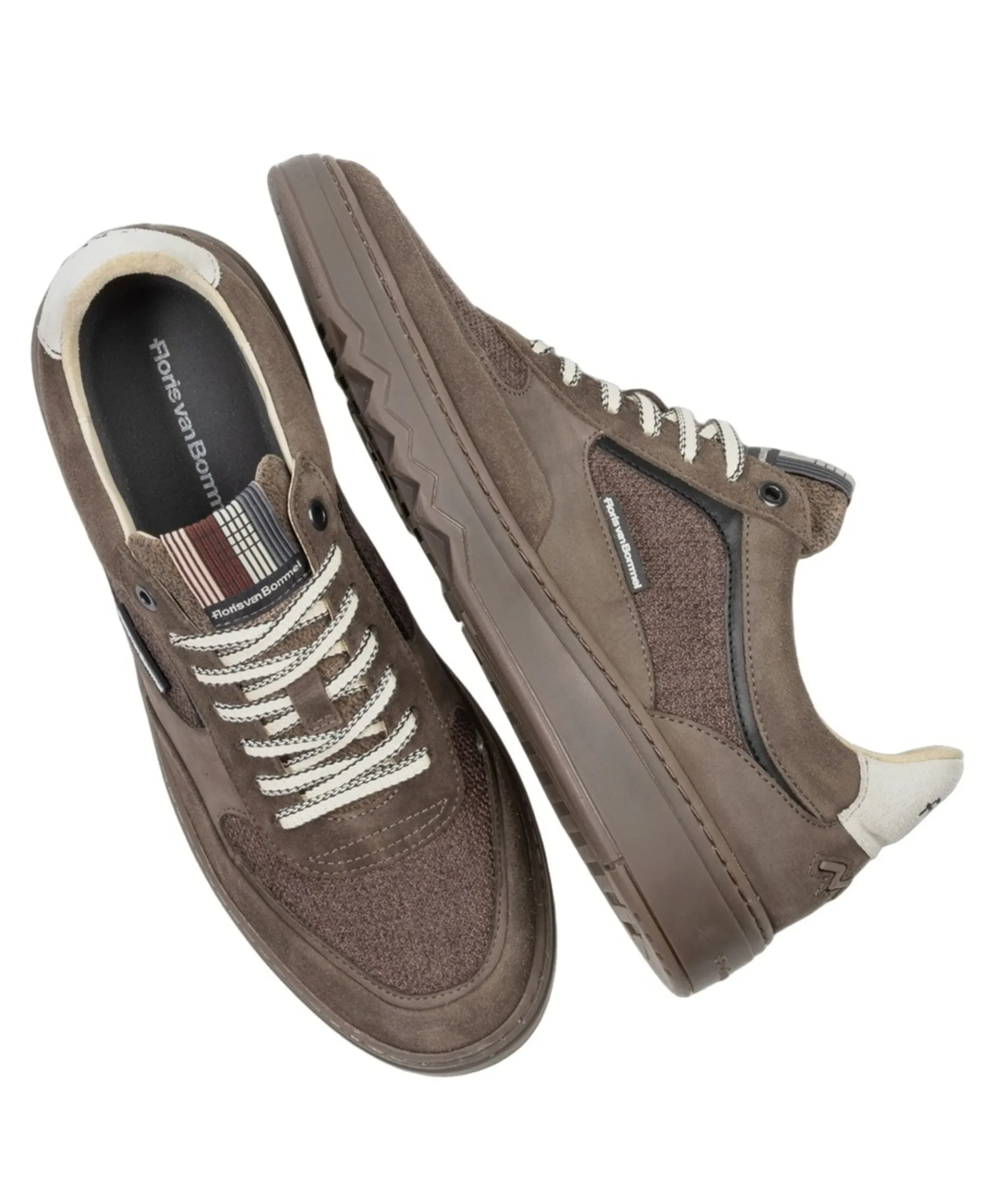 heren veterschoenen beige