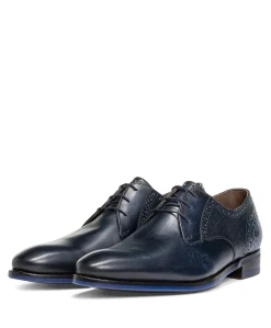 heren veterschoenen blauw