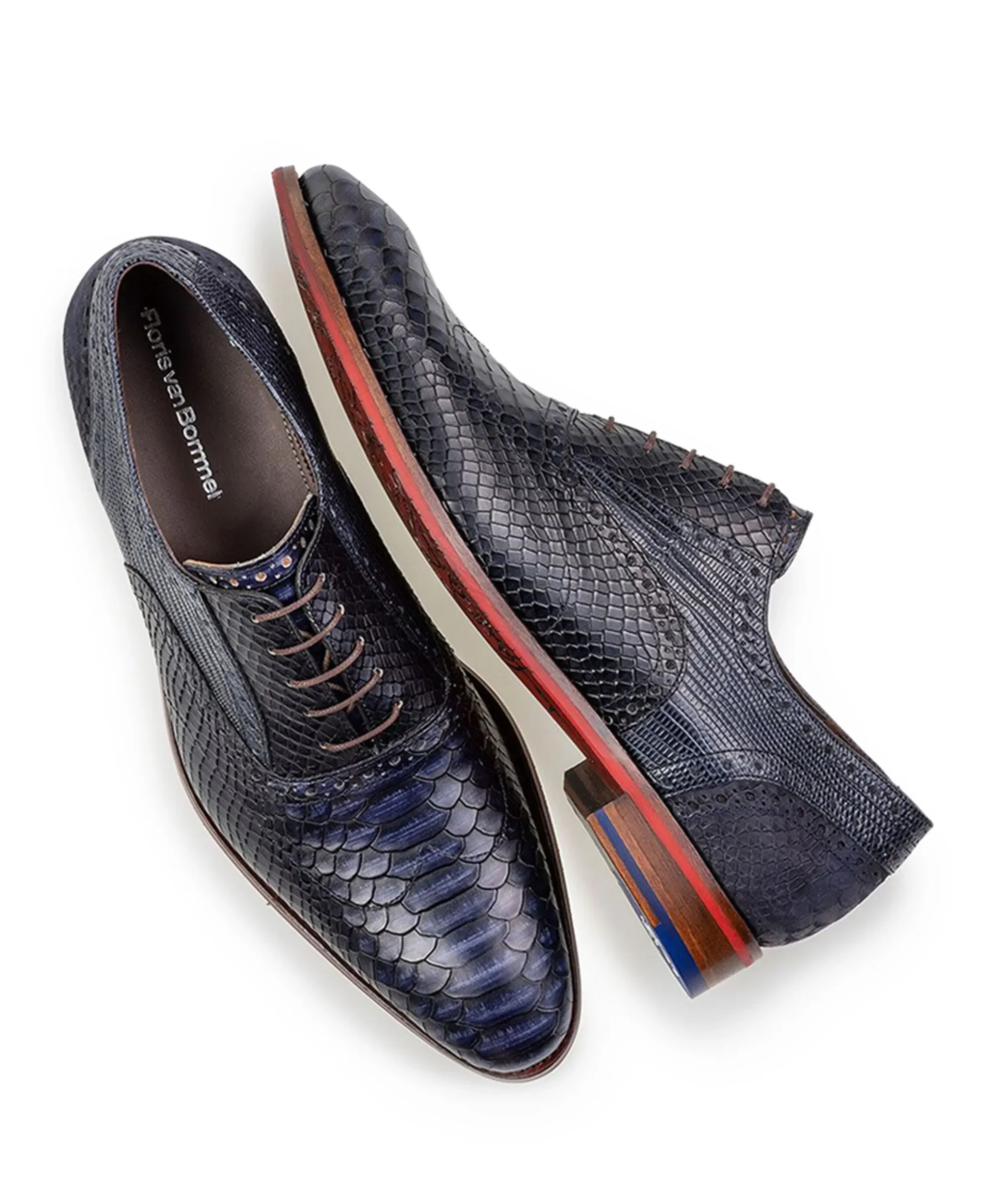heren veterschoenen blauw