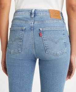 721 High rise skinny dames jeans blauw