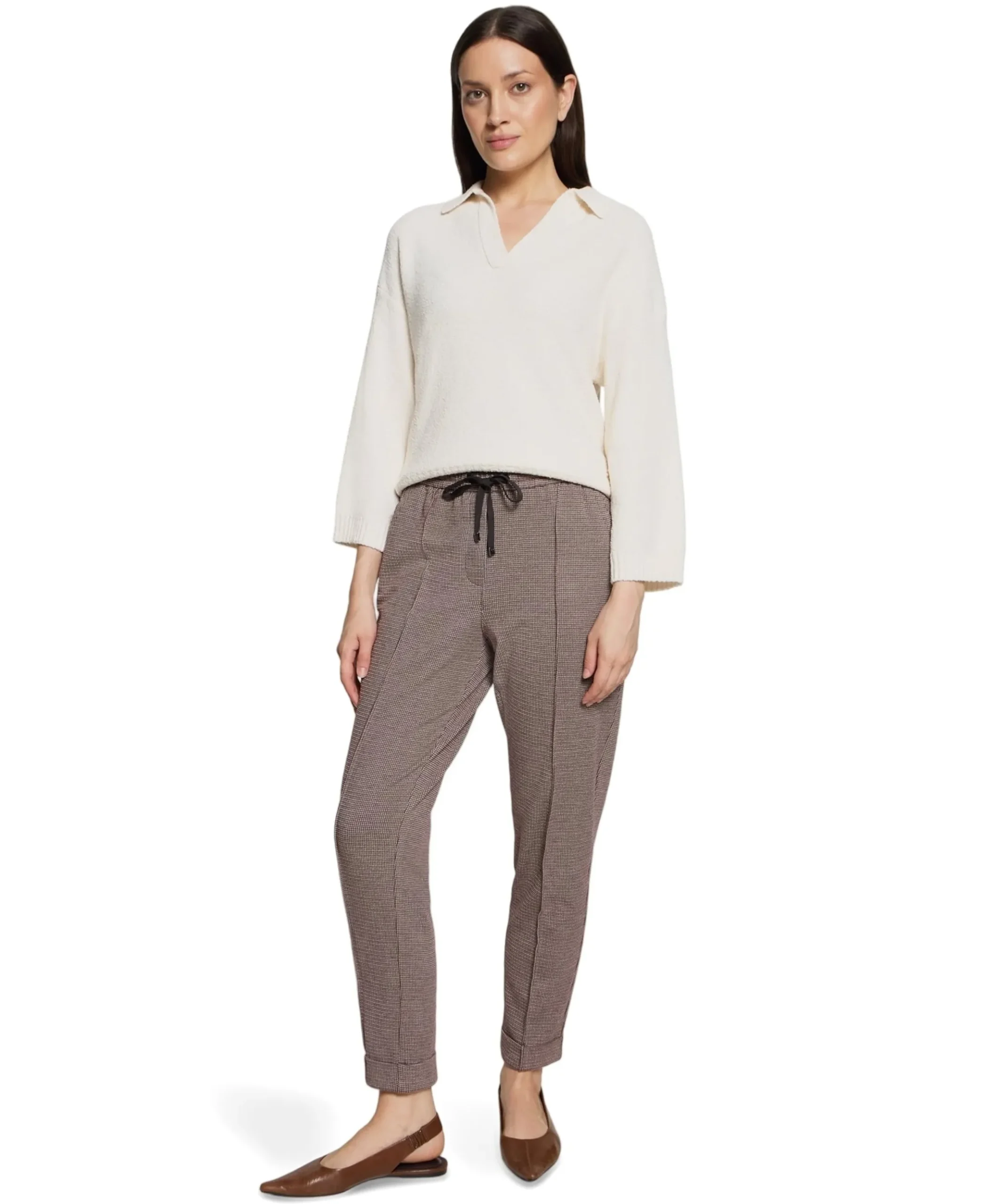 Hose Casual 7/8 LAEnge dames broek rood