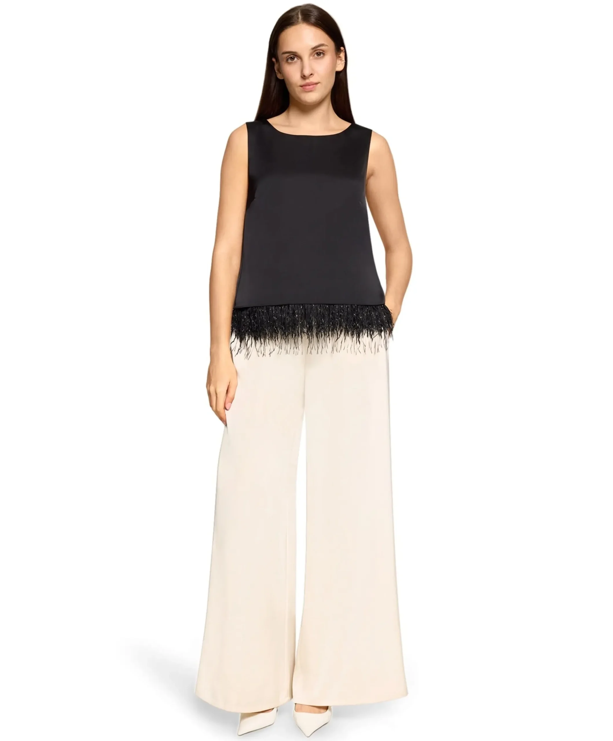 Hose dames broek beige