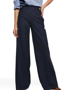 INDRA dames broek blauw