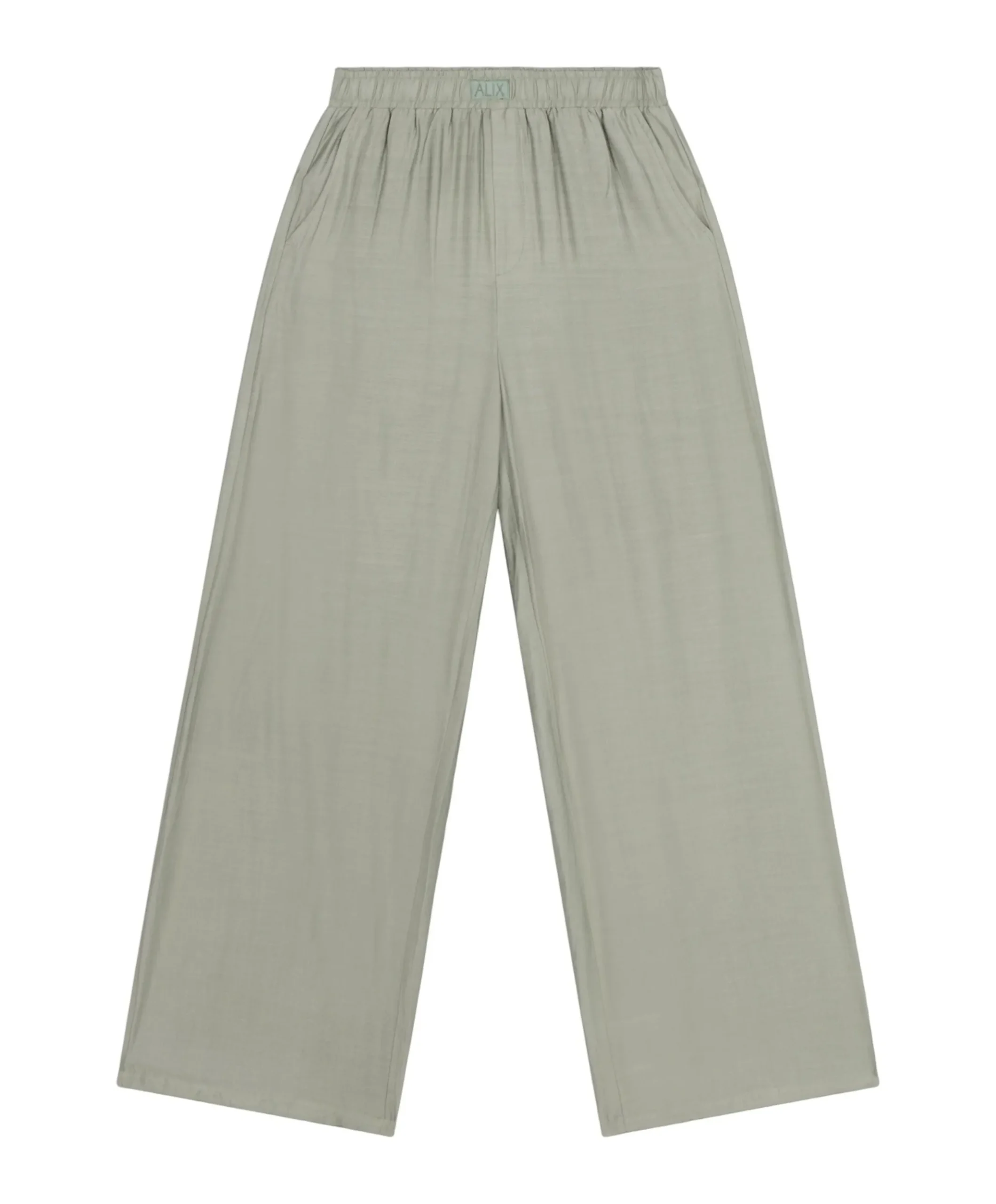 IRREGULAR WIDE LEG dames broek groen