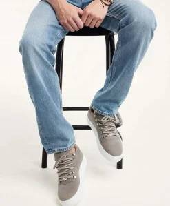 Jagger Classic Nubuck heren sneakers grijs