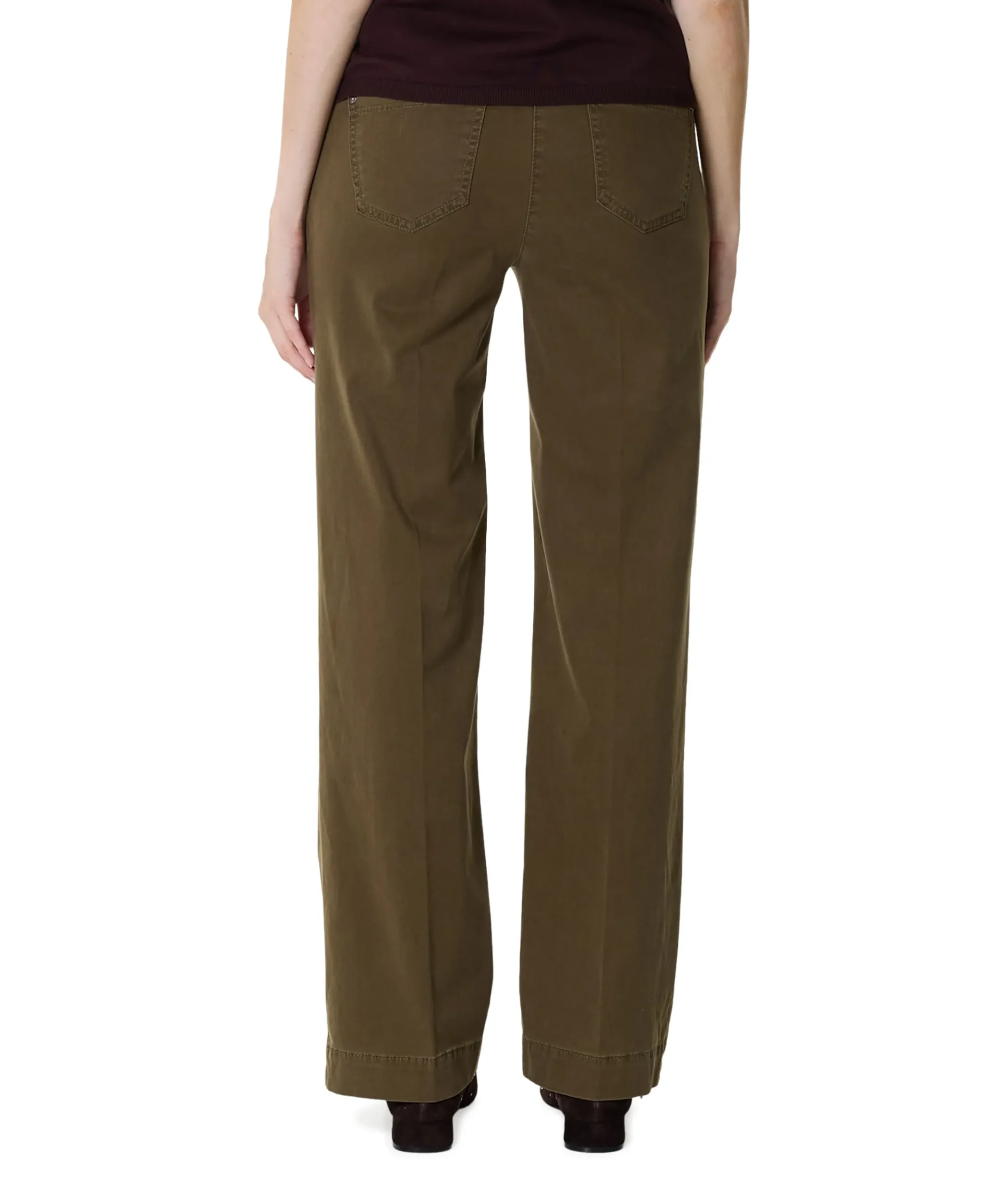 Jenny Wide dames broek groen