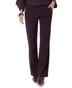 Jenny Wide Leg dames broek bordeaux