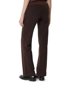 Jenny Wide Leg dames broek bruin