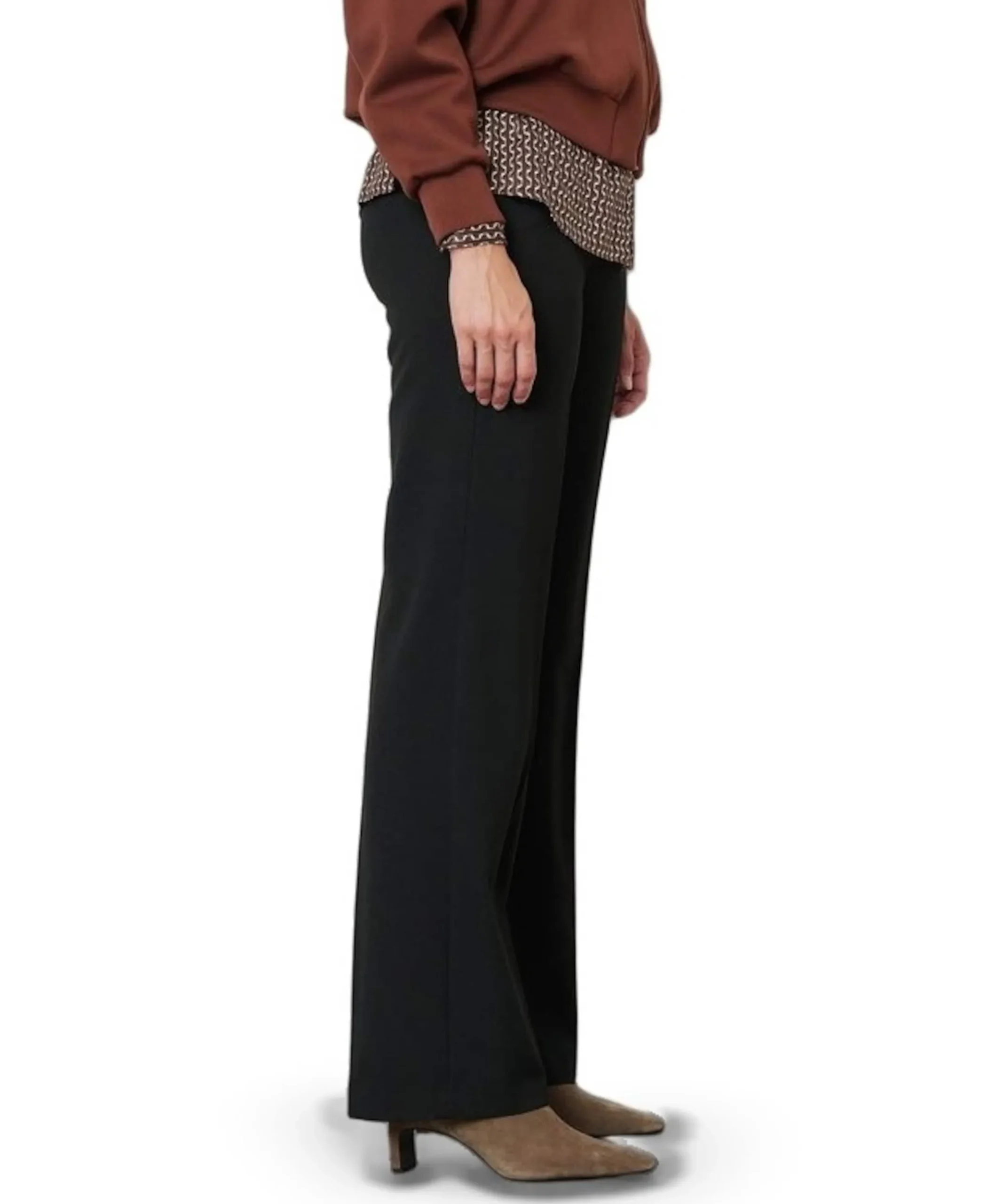 Jenny Wide Leg dames broek zwart