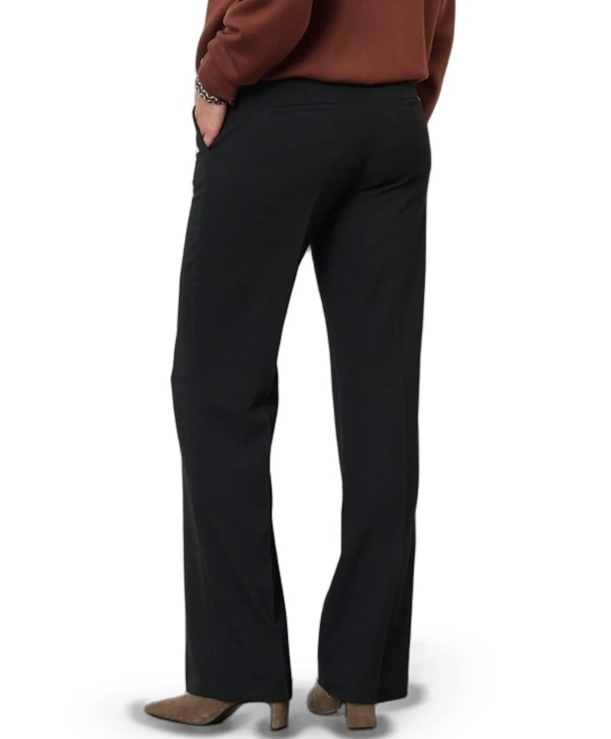 Jenny Wide Leg dames broek zwart