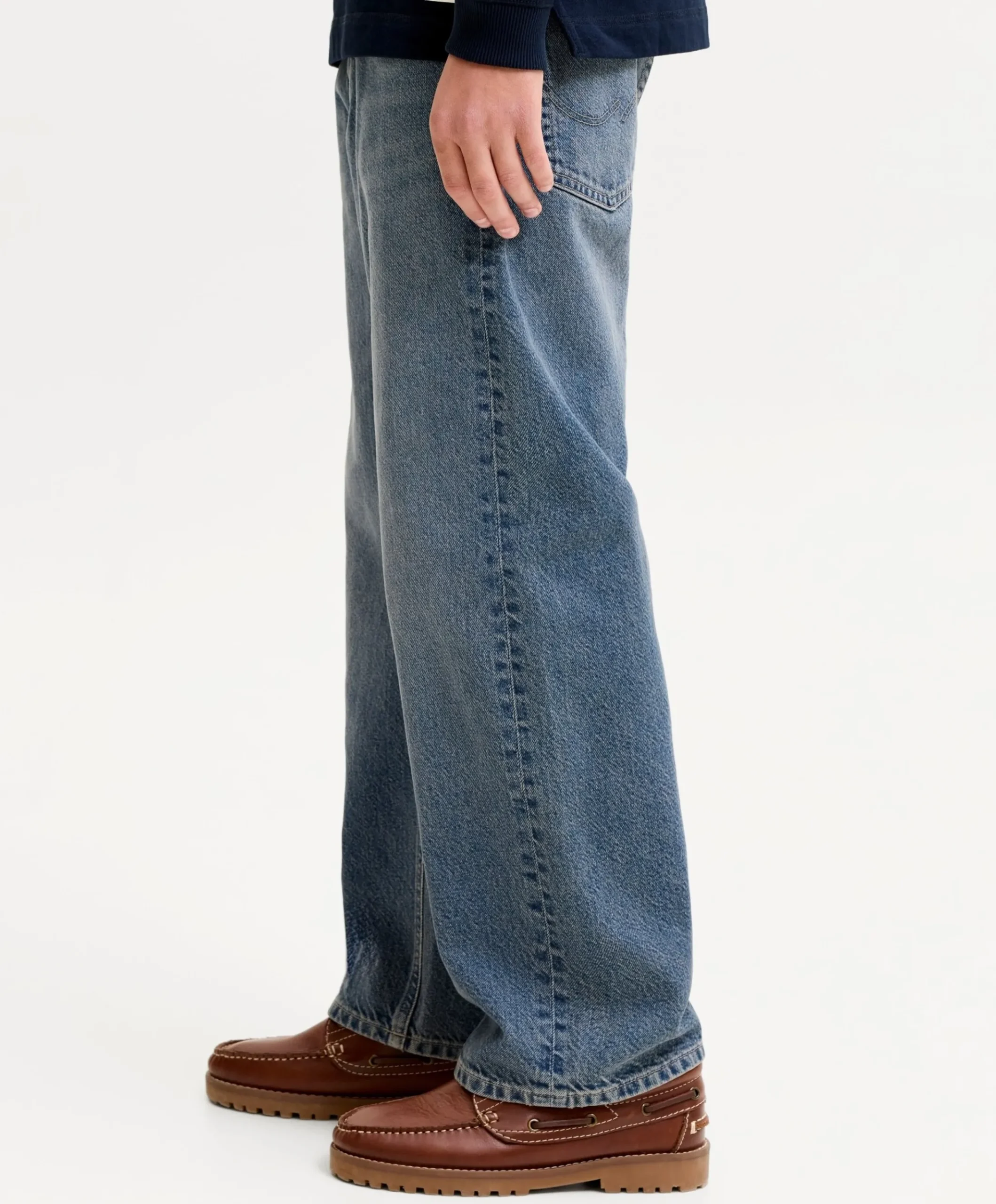 JJIALEX JJORIGINAL SQ 032 SN JNR jongens jeans blauw