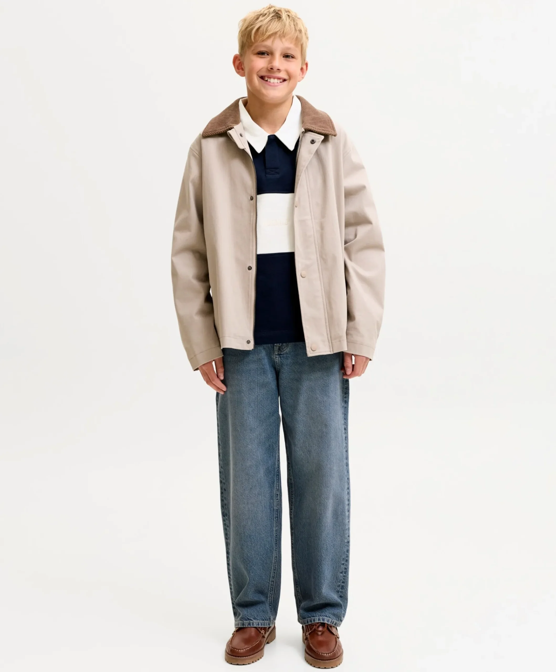 JJIALEX JJORIGINAL SQ 032 SN JNR jongens jeans blauw
