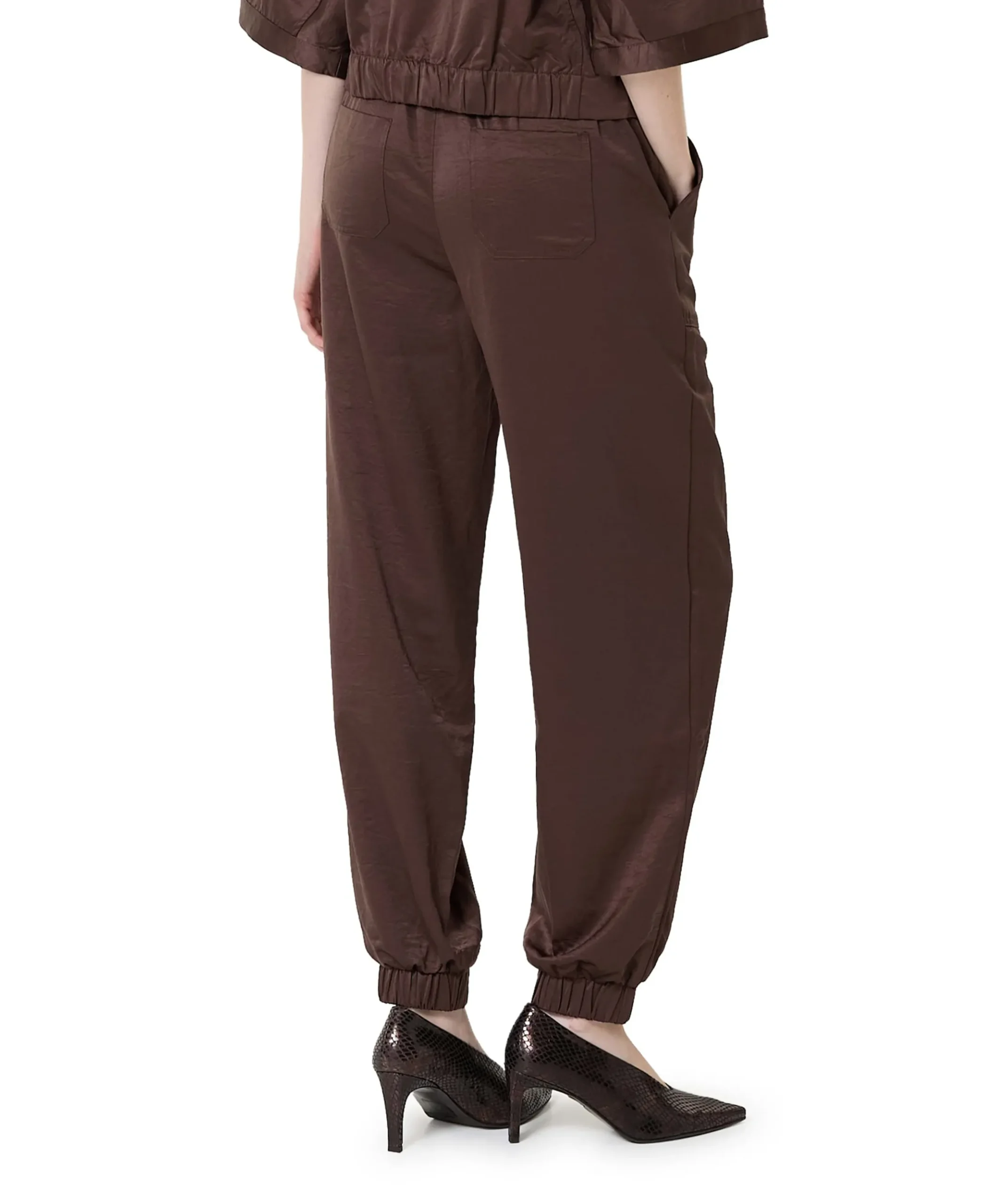 Jogger-Fit dames broek bruin