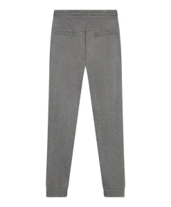 Jogpant Check Zip Pocket jongens broek grijs