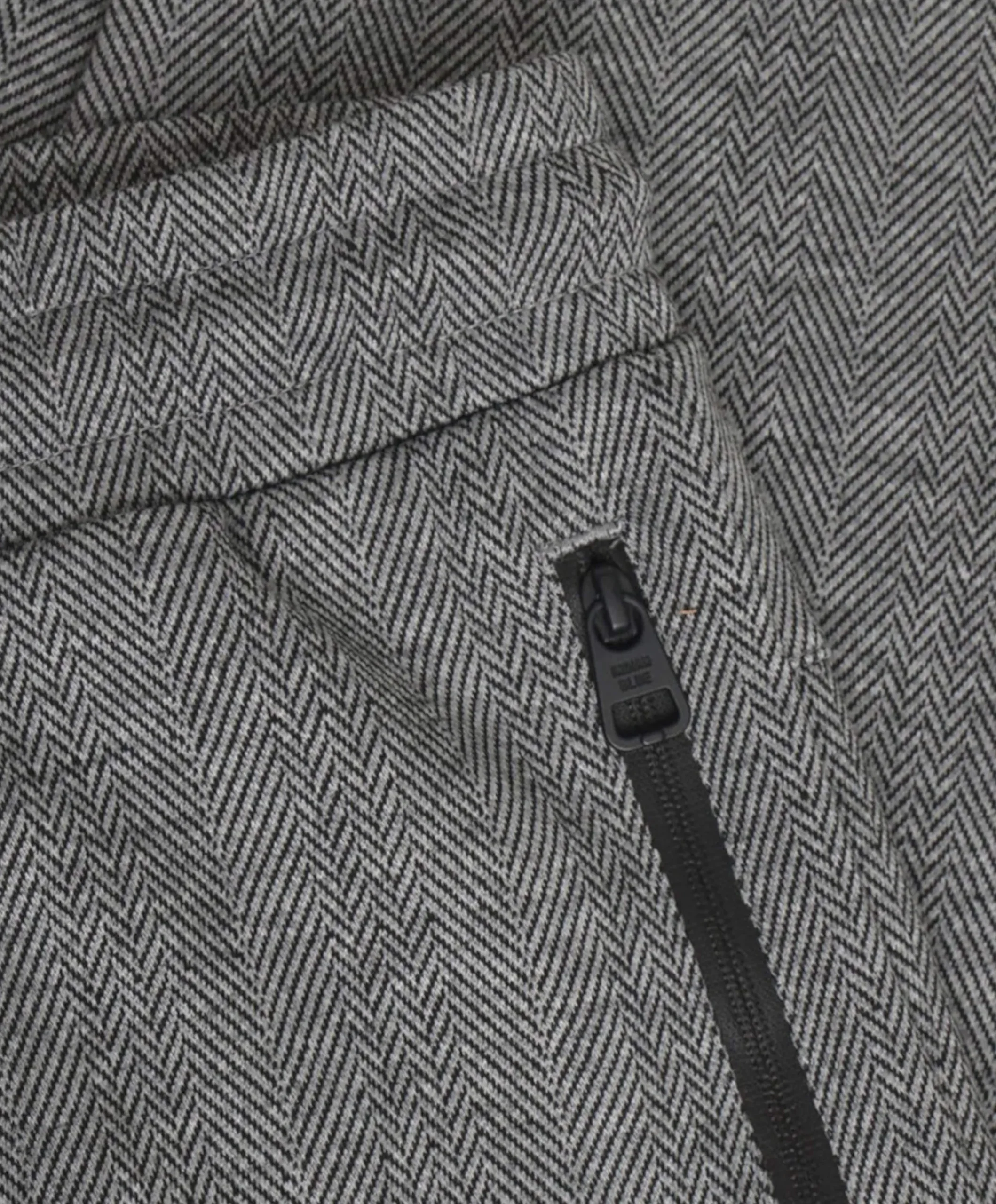 Jogpant Check Zip Pocket jongens broek grijs
