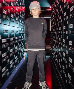 Jogpant Zip jongens broek grijs