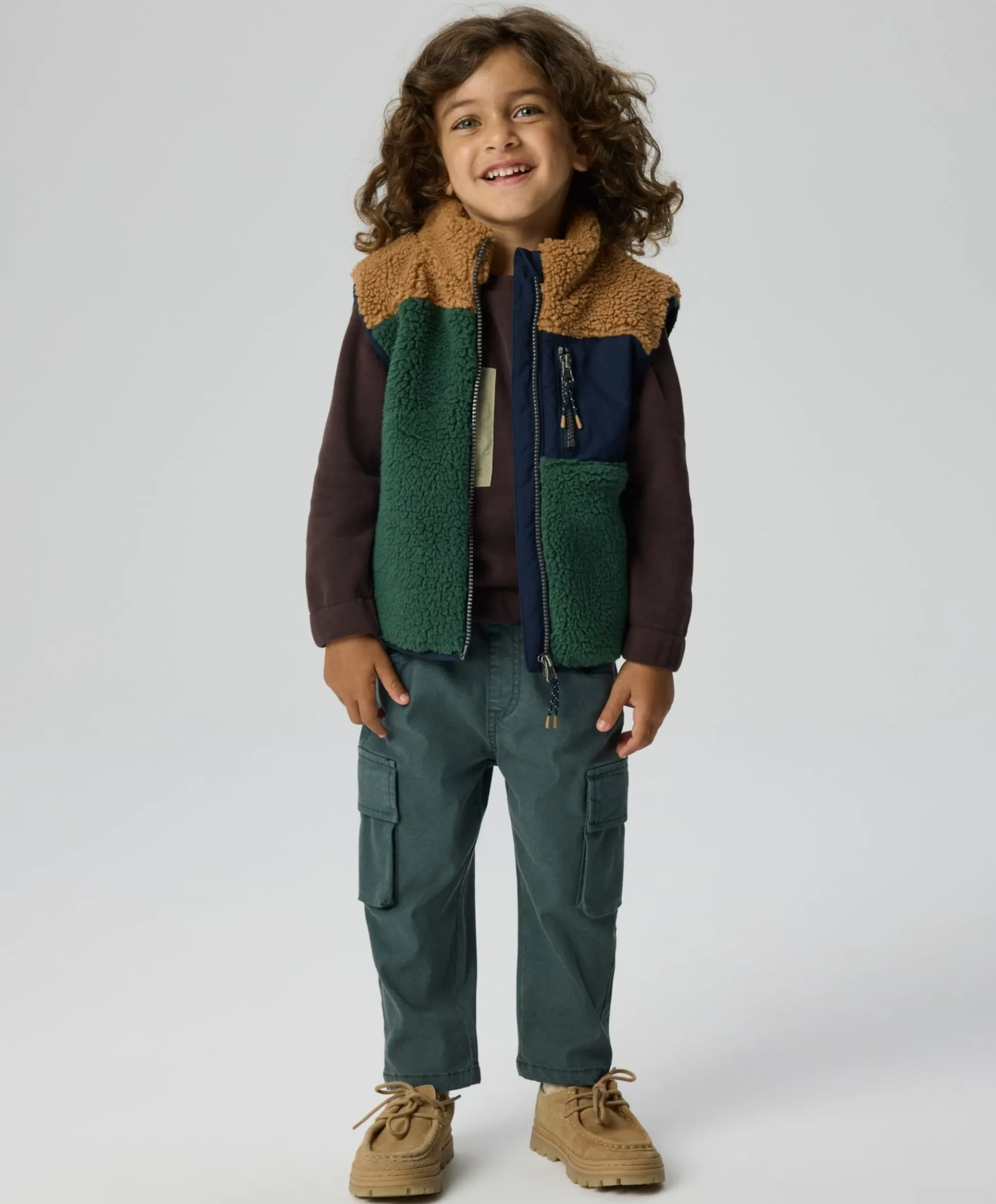 Jongens bodywarmer groen