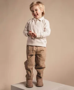 jongens broek beige