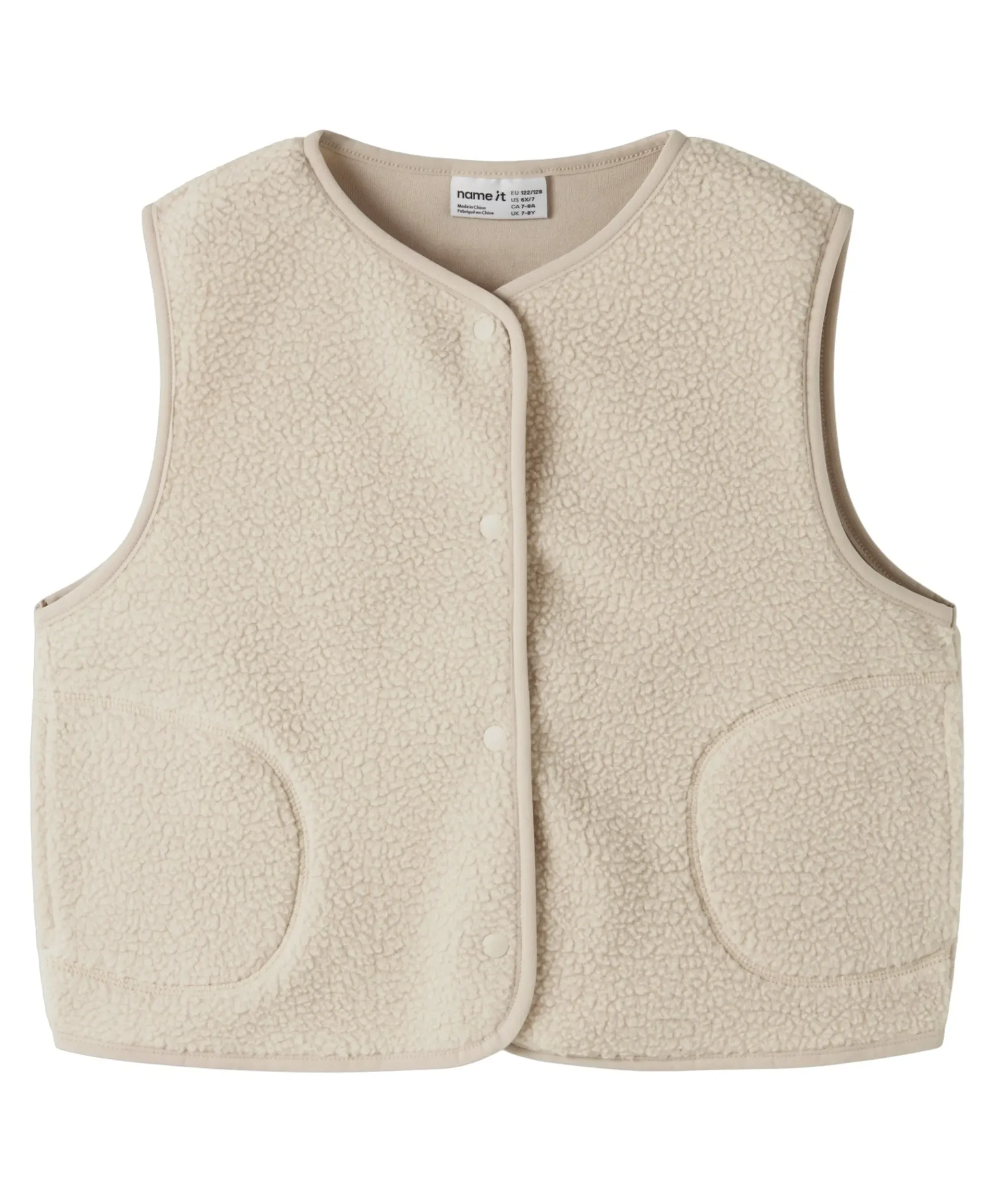 Jongens gilet beige