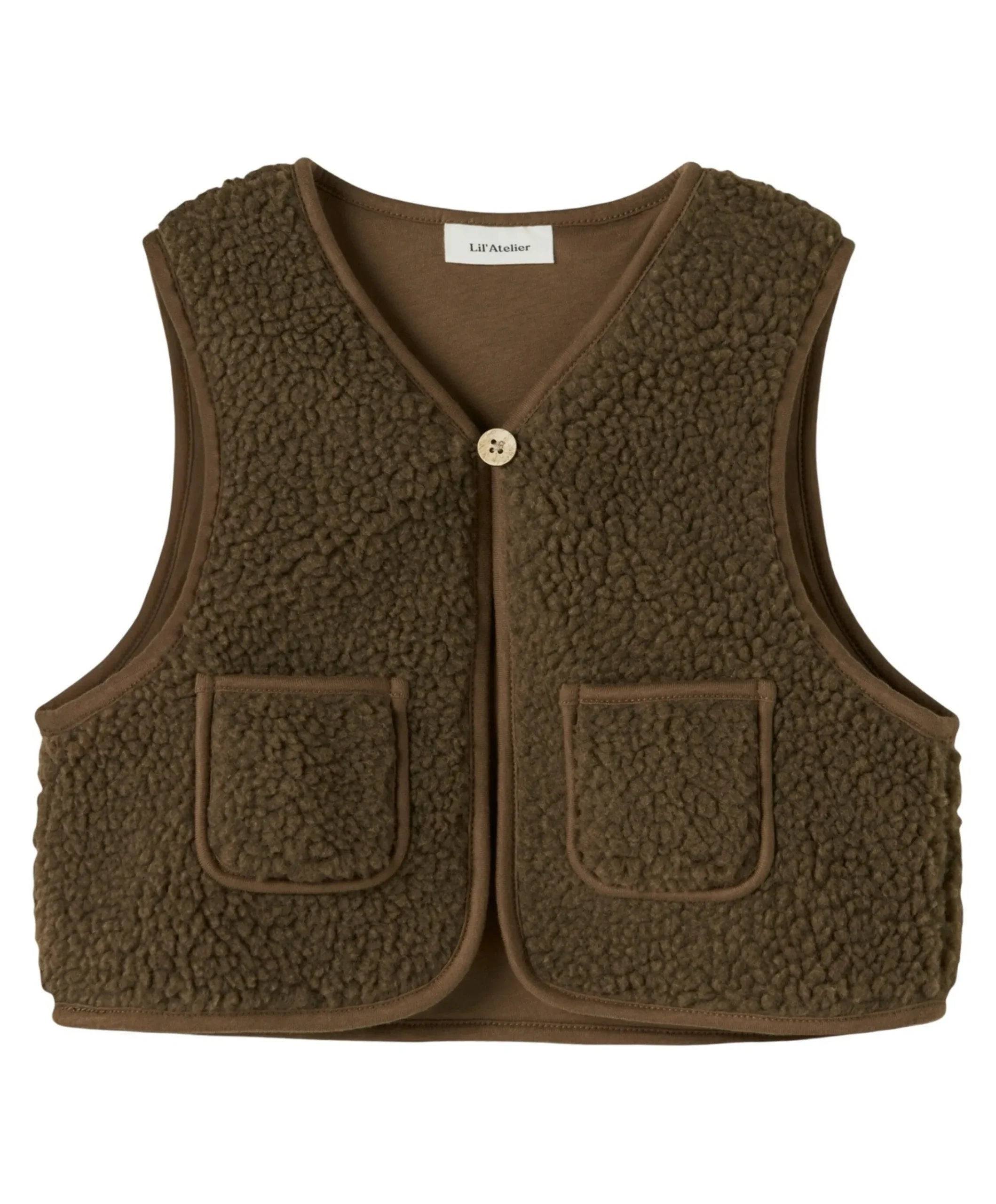 Jongens gilet bruin