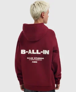 Jongens hoodie bordeaux