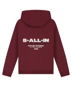 Jongens hoodie bordeaux