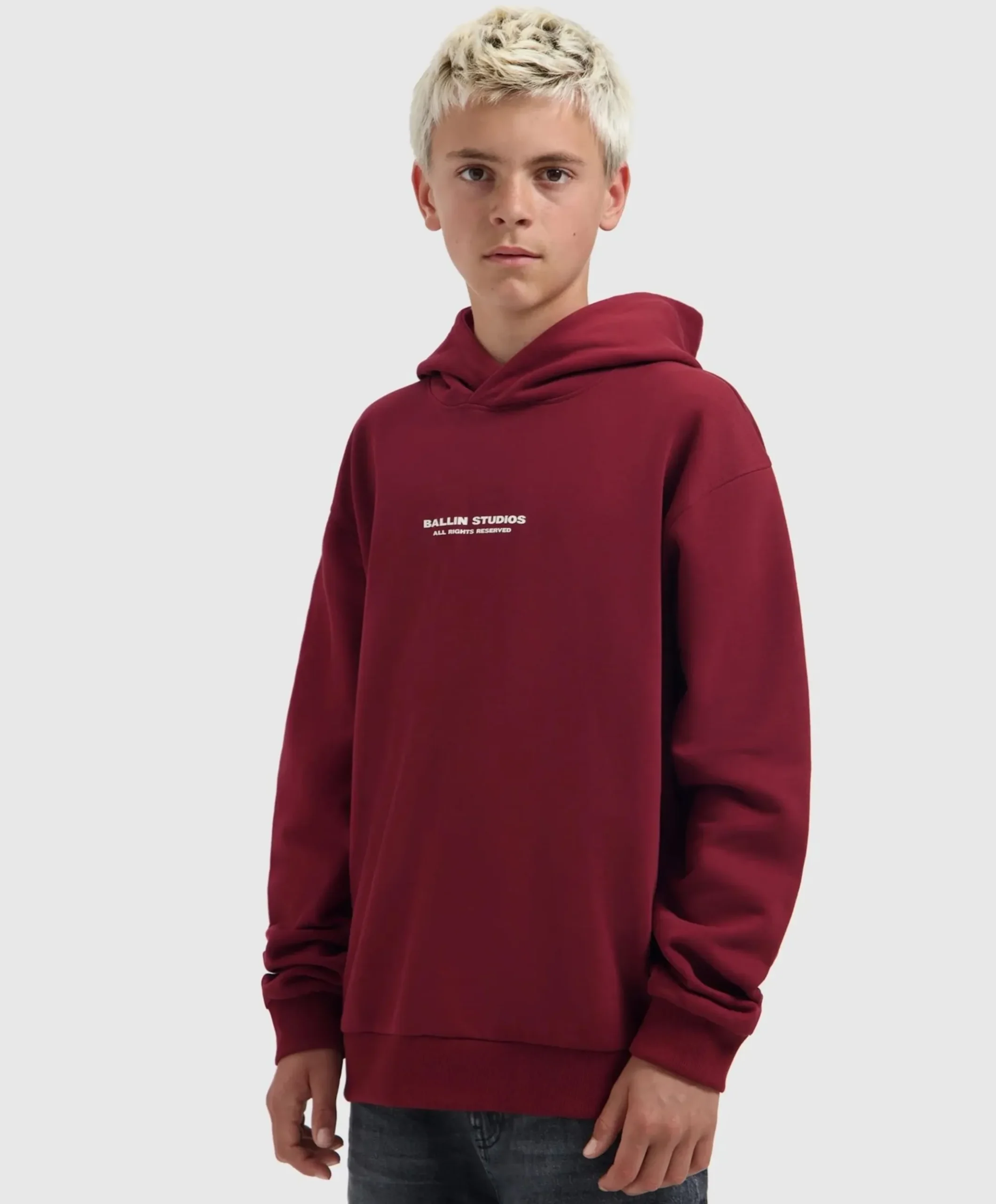 Jongens hoodie bordeaux