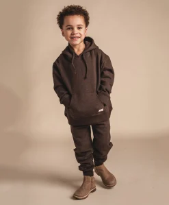 Jongens hoodie bruin