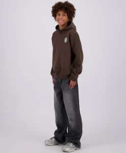 Jongens hoodie bruin
