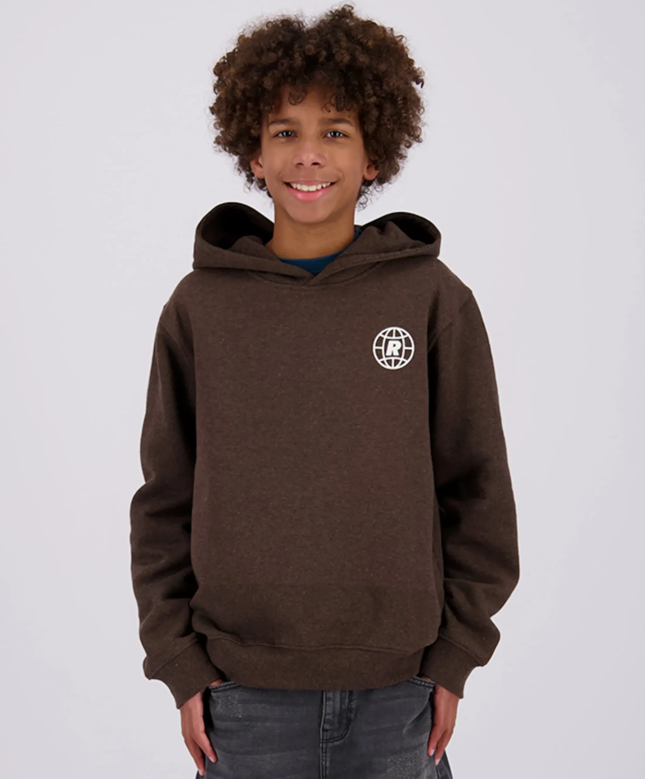 Jongens hoodie bruin
