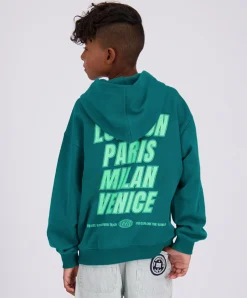 Jongens hoodie groen