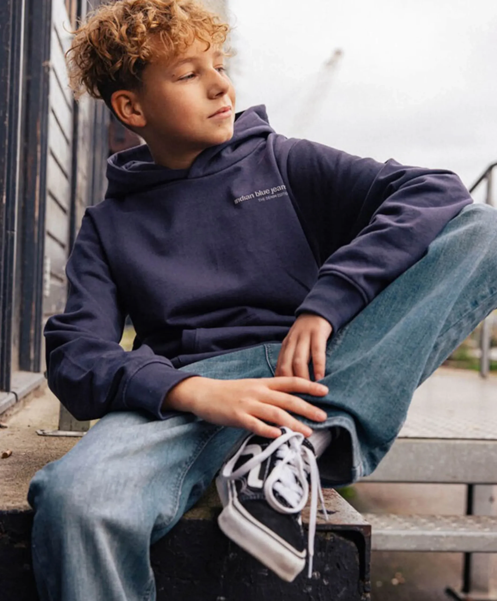 Jongens hoodie paars