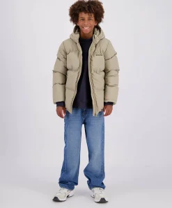 Jongens jas beige