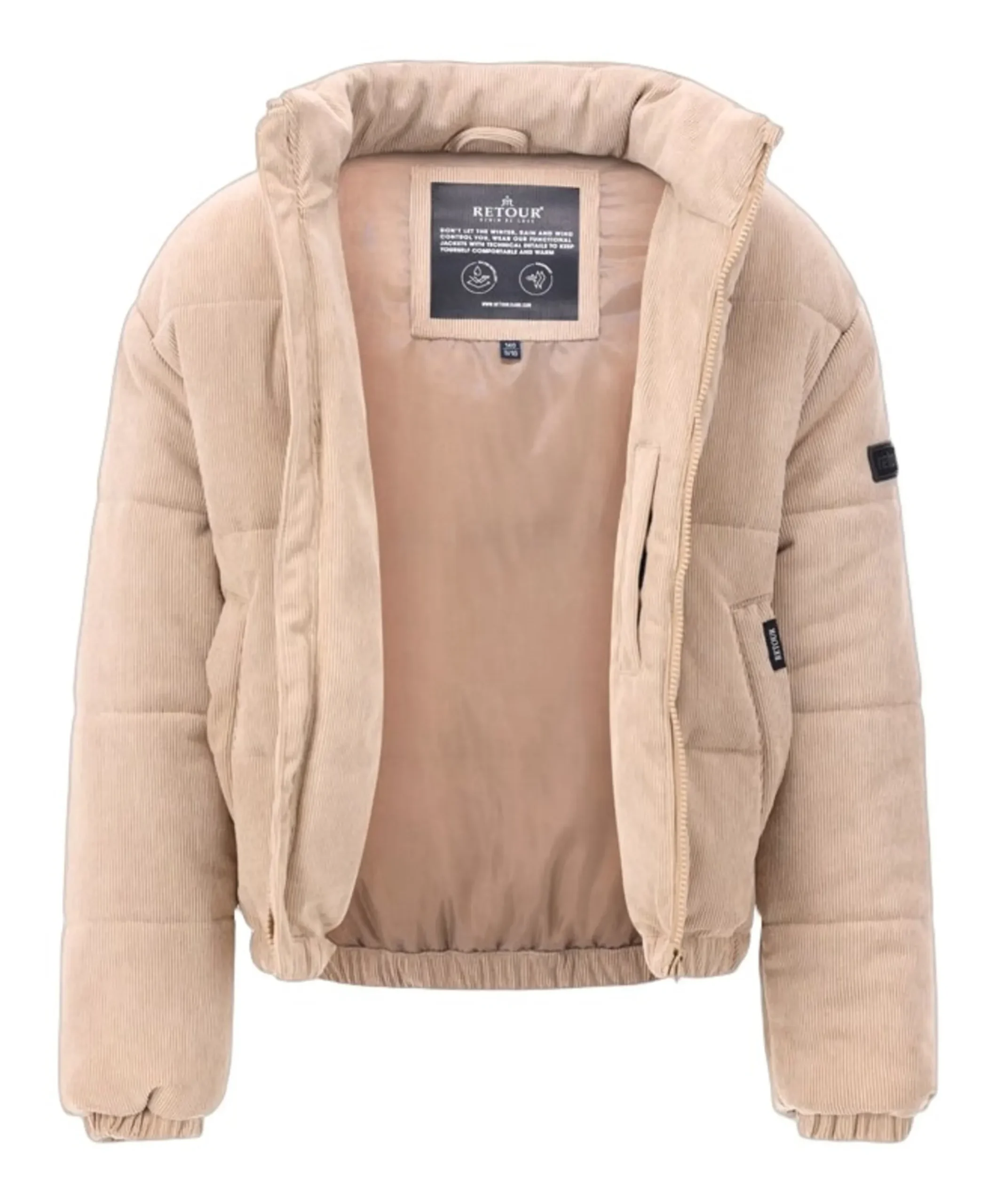 Jongens jas beige