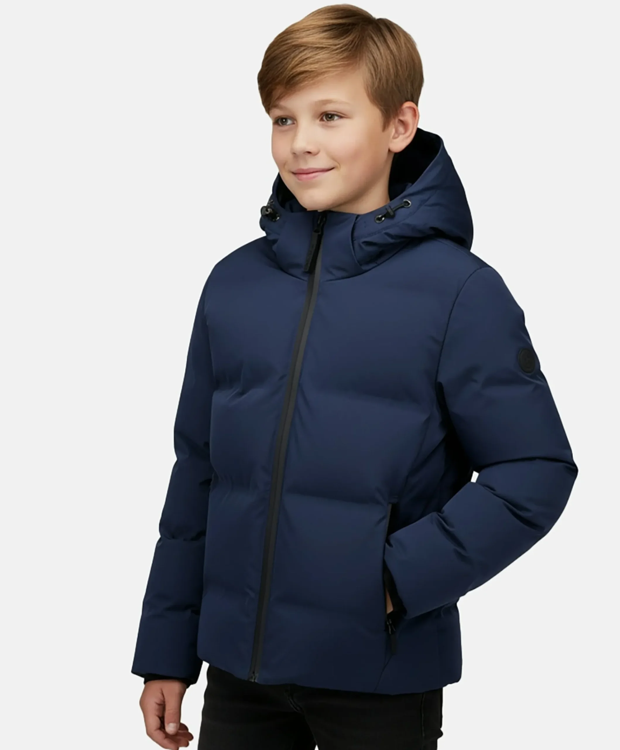 Jongens jas blauw