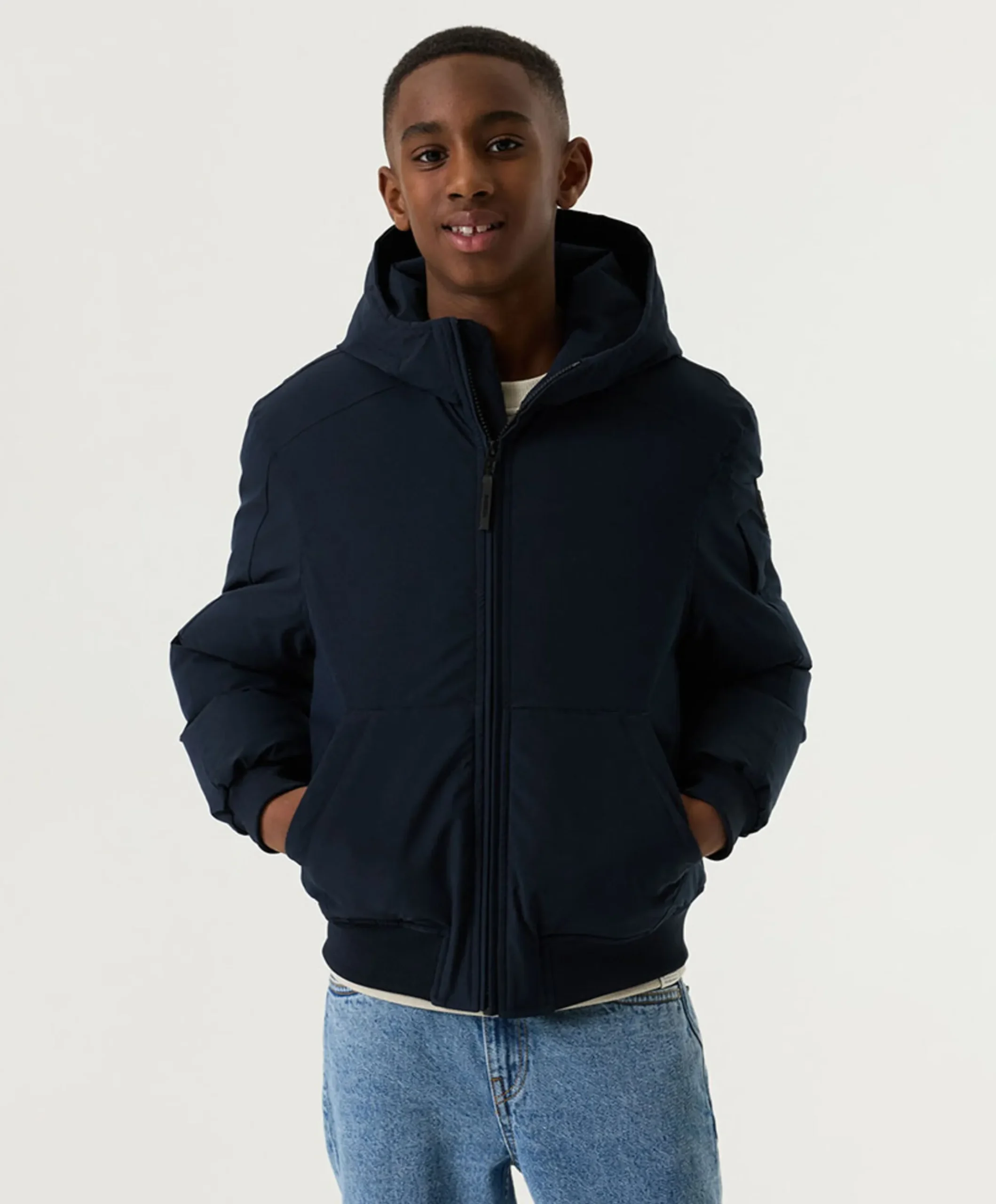 Jongens jas blauw