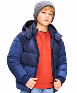 Jongens jas blauw