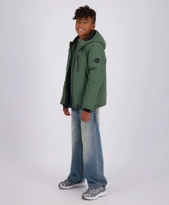 Jongens jas groen
