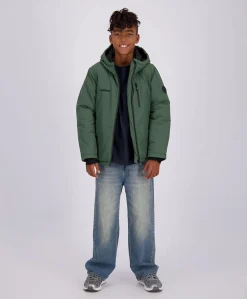 Jongens jas groen