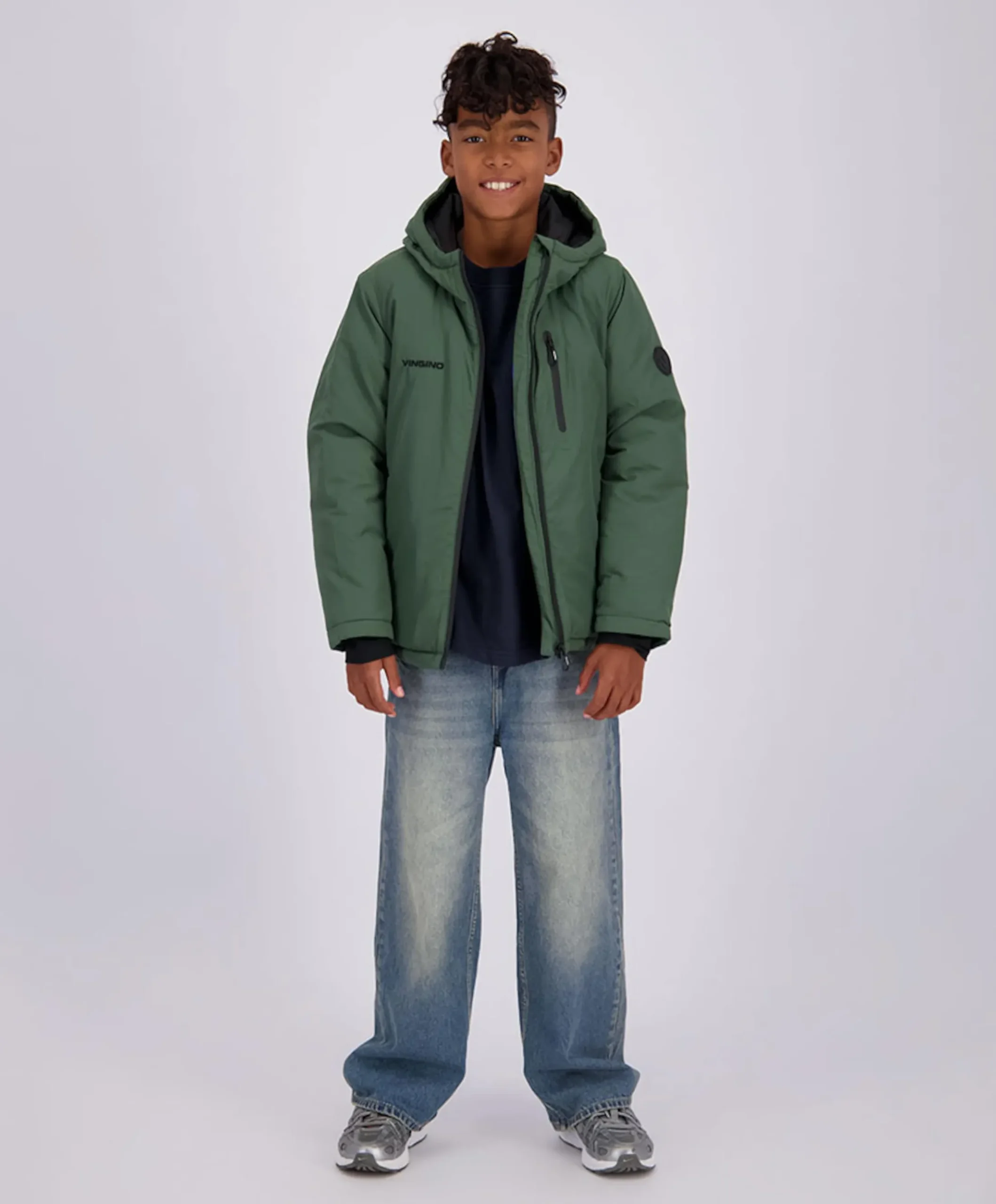 Jongens jas groen