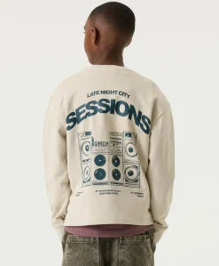 Jongens longsleeve beige