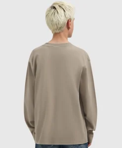 Jongens longsleeve beige