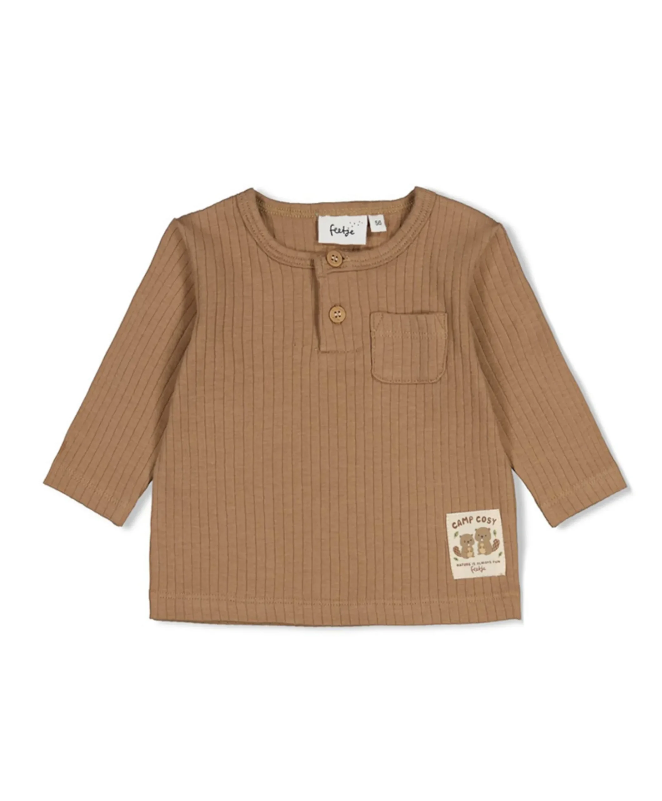Jongens longsleeve beige
