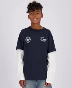 Jongens longsleeve blauw