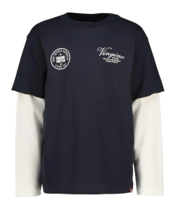 Jongens longsleeve blauw