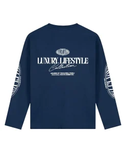 Jongens longsleeve blauw