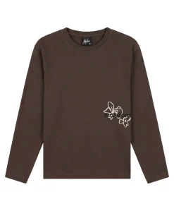 Jongens longsleeve bruin