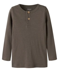 Jongens longsleeve bruin