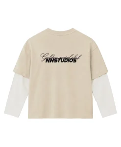 Jongens longsleeve ecru